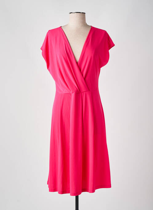 Robe mi-longue rose ELEONORA AMADEI pour femme