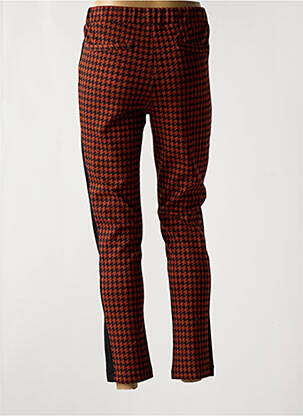 Pantalon 7/8 stretch taille normale noir ELEONORA AMADEI femme