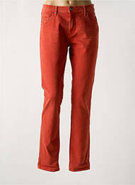 Jeans coupe slim stretch taille normale rouge clair LE PETIT BAIGNEUR femme