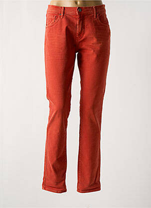 Jeans coupe slim stretch taille normale rouge clair LE PETIT BAIGNEUR femme