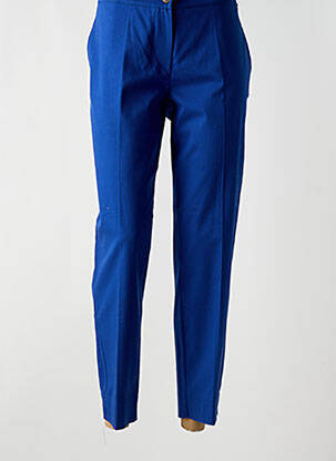 Pantalon slim tissage popeline taille normale bleu ALAN RED femme