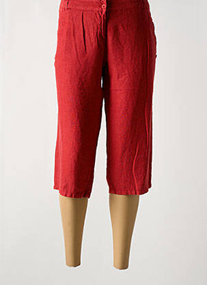 Pantacourt coupe droite taille normale rouge LE PHARE DE LA BALEINE femme