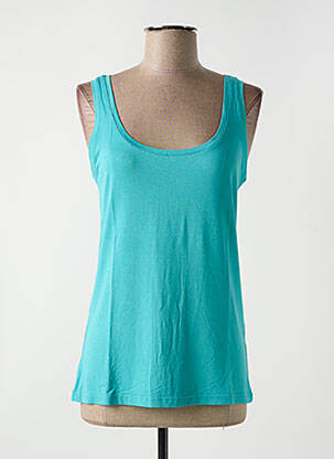 Débardeur stretch sans manche bleu ALAN RED femme