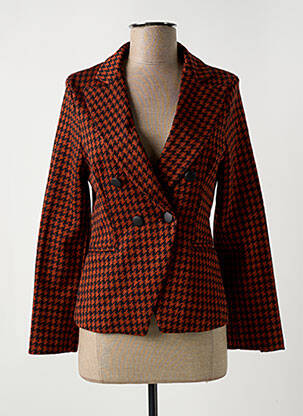 Blazer coupe cintrée noir ELEONORA AMADEI femme