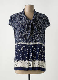 Chemisier manches courtes manches courtes bleu LE PETIT BAIGNEUR femme