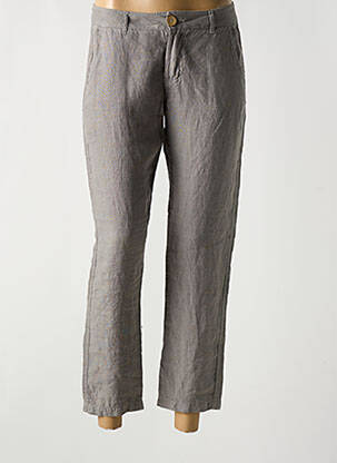 Pantalon 7/8 gris LE PHARE DE LA BALEINE pour femme