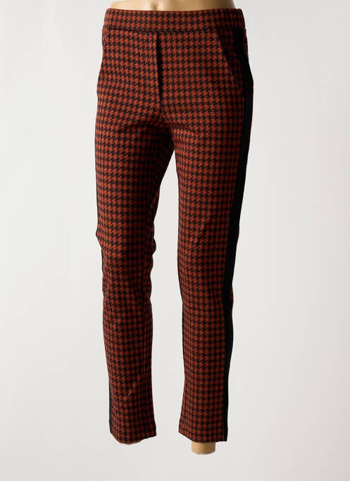 Pantalon 7/8 stretch taille normale noir ELEONORA AMADEI femme