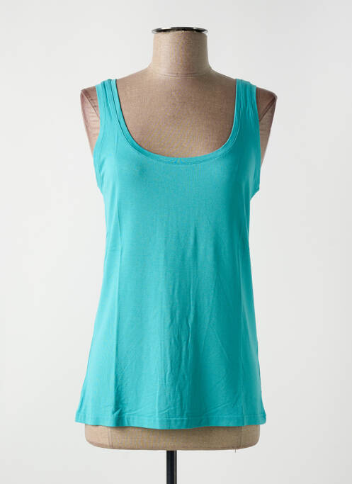 Débardeur stretch sans manche bleu ALAN RED femme