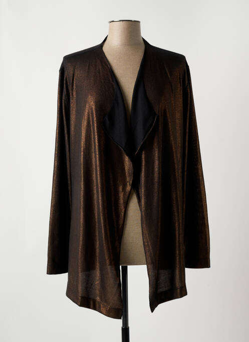 Gilet manches longues marron LE PETIT BAIGNEUR pour femme