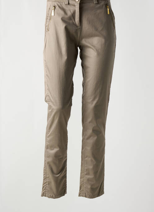 Pantalon slim marron VOODOO pour femme