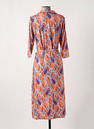 Robe longue imprimé fleurs manches 3/4 rose BAKERY LADIES femme