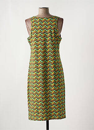 Robe mi-longue imprimé fantaisie sans manche vert BAKERY LADIES femme