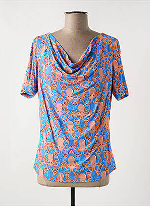 T-shirt imprimé fantaisie manches courtes bleu BAKERY LADIES femme