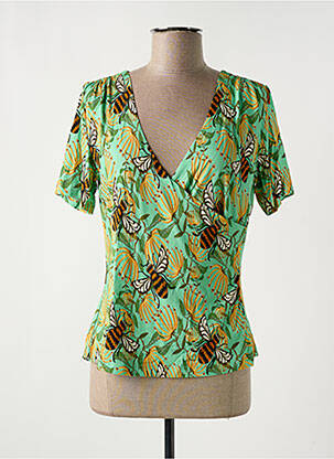 T-shirt imprimé fantaisie manches courtes vert BAKERY LADIES femme
