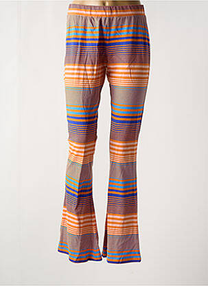 Pantalon droit tissage popeline orange BAKERY LADIES femme