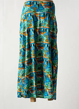 Jupe longue imprimé fantaisie bleu BAKERY LADIES femme