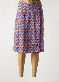 Jupe mi-longue stretch bleu BAKERY LADIES femme