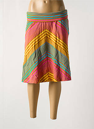 Jupe mi-longue taille normale orange BAKERY LADIES femme