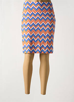Jupe mi-longue taille normale orange BAKERY LADIES femme