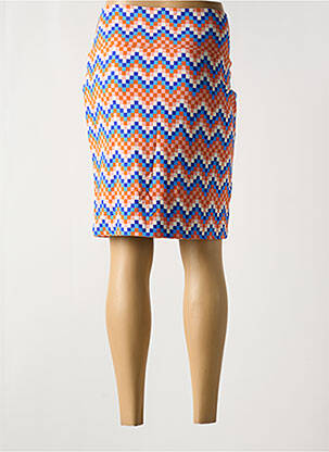 Jupe mi-longue stretch orange BAKERY LADIES femme