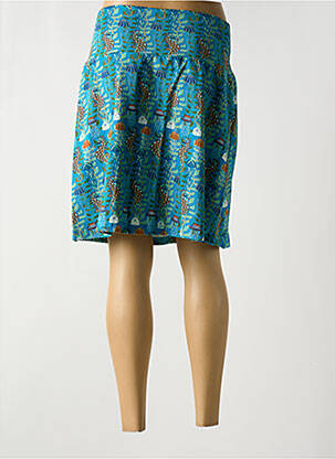 Jupe mi-longue stretch bleu BAKERY LADIES femme