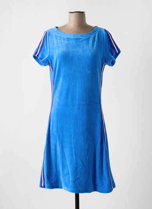 Robe mi-longue manches courtes manches courtes bleu BAKERY LADIES femme