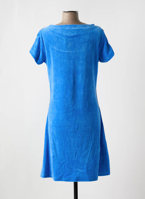 Robe mi-longue manches courtes manches courtes bleu BAKERY LADIES femme