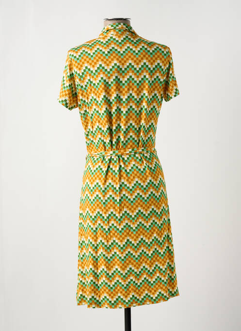 Robe mi-longue manches courtes manches courtes jaune BAKERY LADIES femme