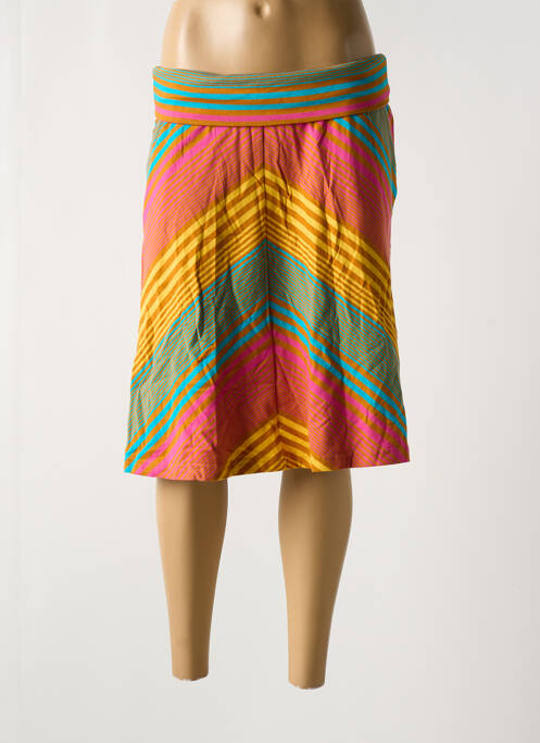 Jupe mi-longue taille normale orange BAKERY LADIES femme