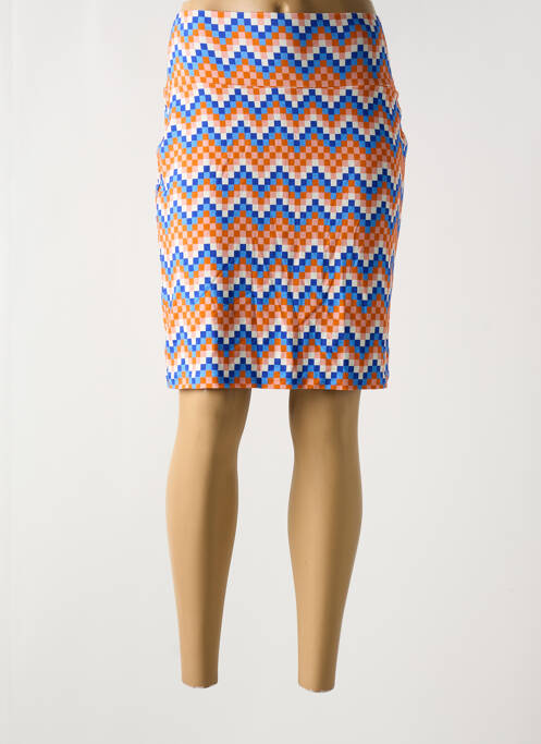 Jupe mi-longue taille normale orange BAKERY LADIES femme