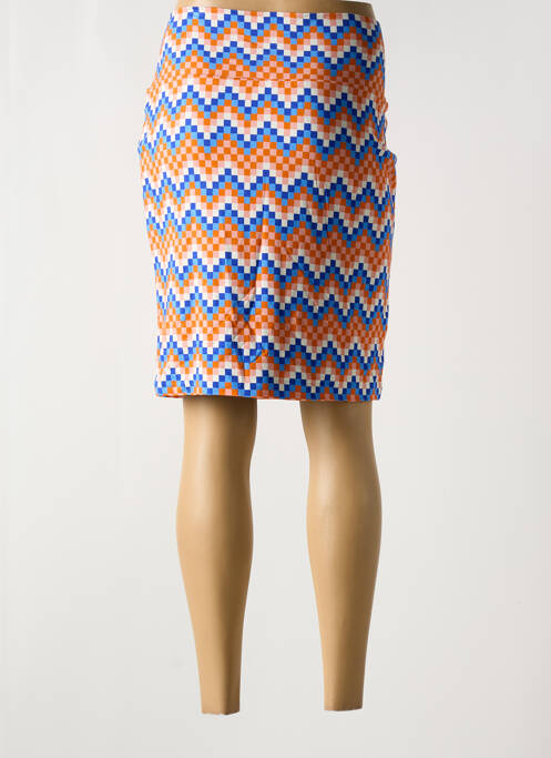 Jupe mi-longue taille normale orange BAKERY LADIES femme