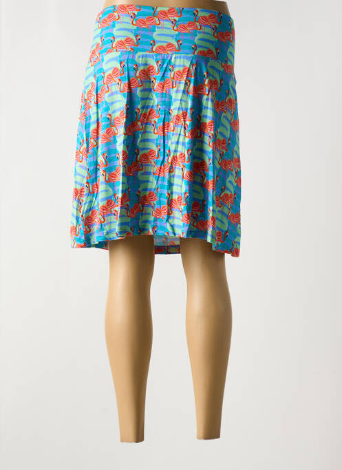 Jupe mi-longue coupe évasée bleu BAKERY LADIES femme