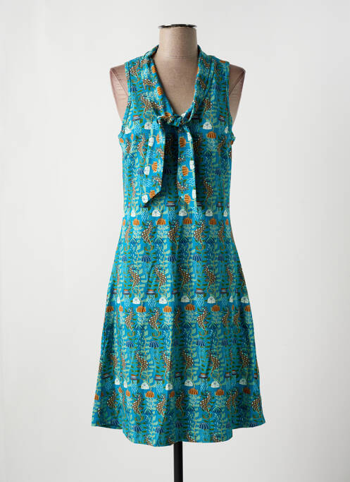 Robe mi-longue bleu BAKERY LADIES pour femme