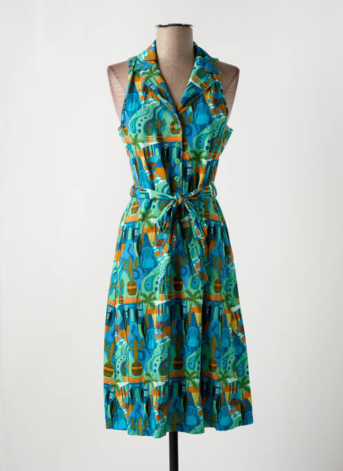 Robe mi-longue bleu BAKERY LADIES pour femme