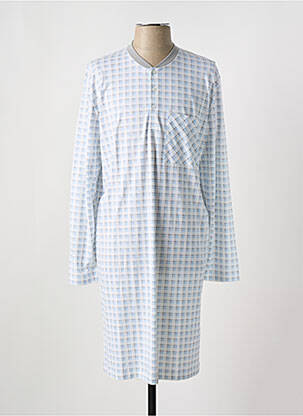 Chemise de nuit manches longues bleu CALIDA femme