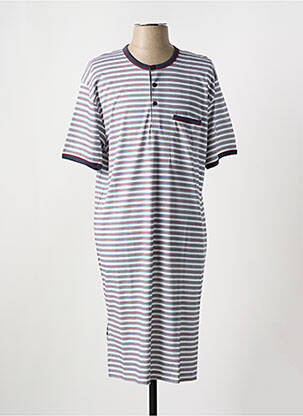 Chemise de nuit imprimé rayures gris CALIDA femme