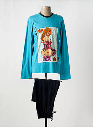 Pyjama col rond bleu SOY homme