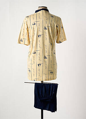 Pyjashort imprimé fantaisie jaune CHRISTIAN CANE homme