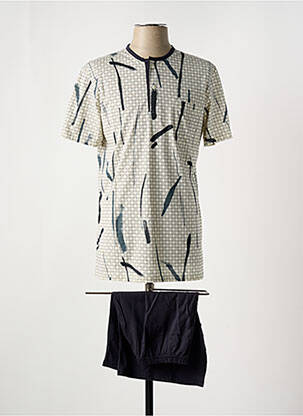 Pyjashort col rond gris CHRISTIAN CANE homme