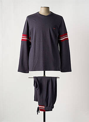 Pyjama coupe droite gris HOM femme