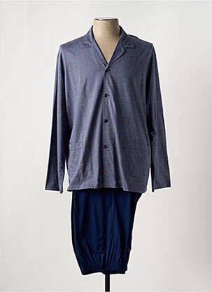 Pyjama col v bleu CHRISTIAN CANE homme