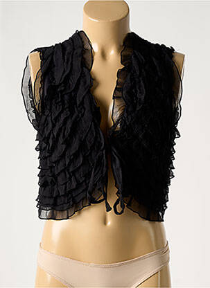 Déshabillé noir MARJOLAINE pour femme