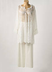 Pyjama blanc MARJOLAINE pour femme seconde vue