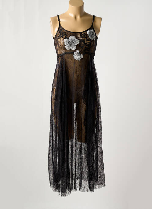 Nuisette/combinette légère et transparente noir MARJOLAINE femme