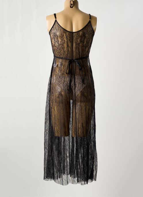 Nuisette/combinette légère et transparente noir MARJOLAINE femme