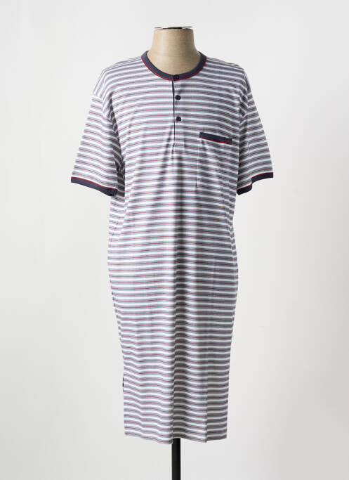 Chemise de nuit imprimé rayures gris CALIDA femme
