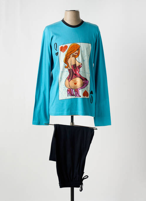 Pyjama col rond bleu SOY homme