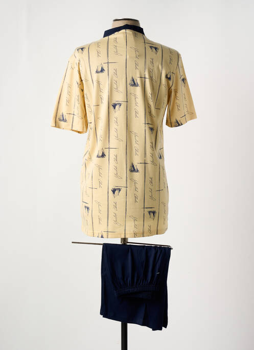 Pyjashort imprimé fantaisie jaune CHRISTIAN CANE homme