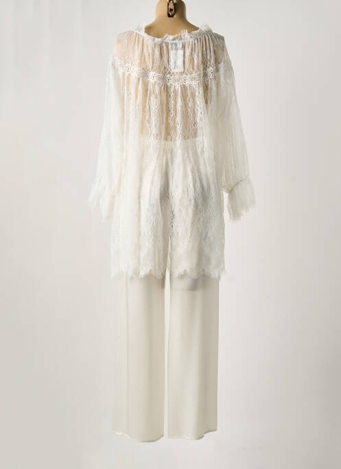 Pyjama blanc MARJOLAINE pour femme