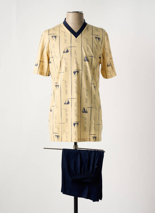 Pyjashort jaune CHRISTIAN CANE pour homme